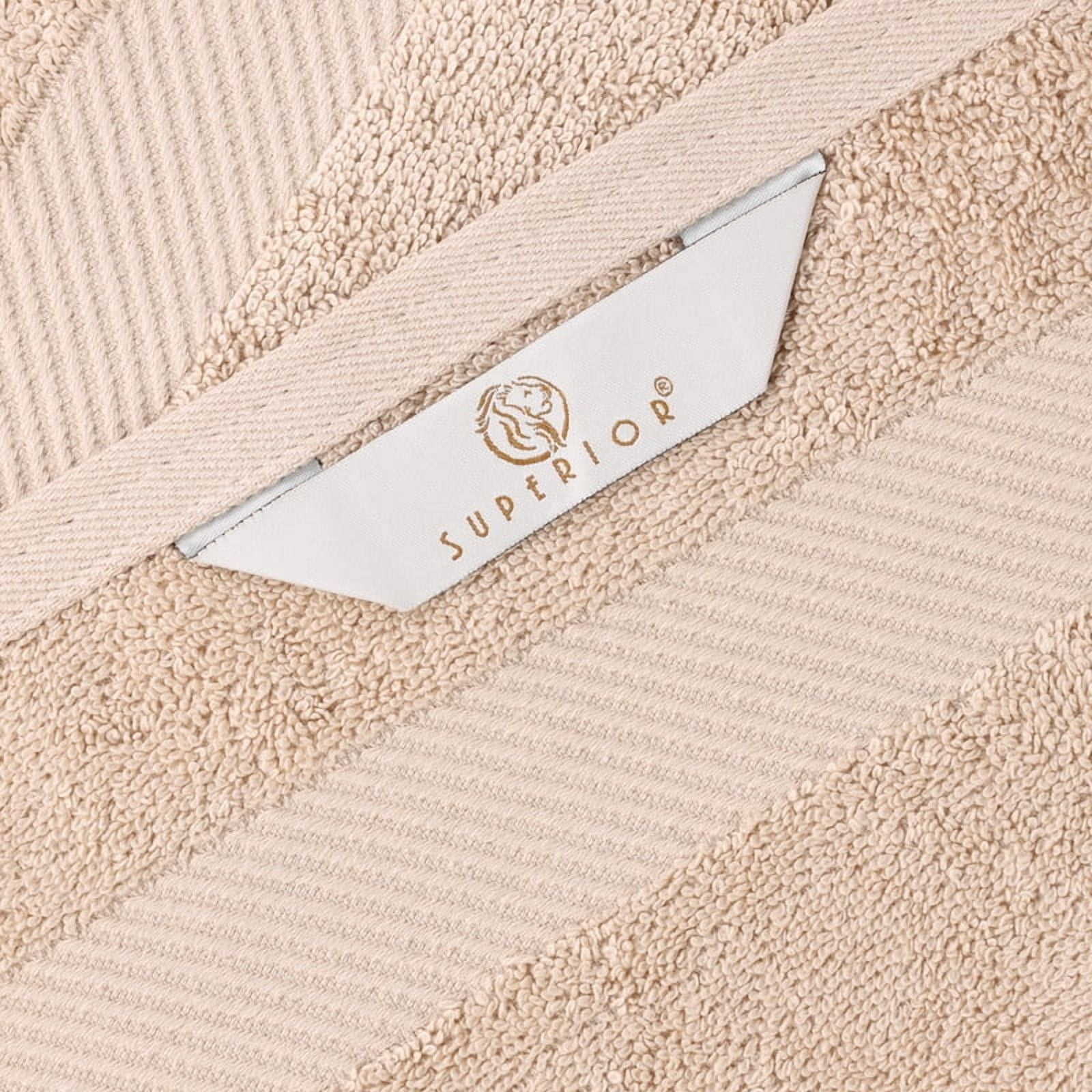 Superior Kendell Egyptian Cotton Bath Towels, Set of 4, Fawn