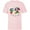 Soft Pink, variant on Disney Mickey Mouse Christmas Holiday Gift Running Late - Short Sleeve T-Shirt for Kids - Customized-Athletic Heather