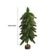 thumbnail image 3 of Árbol de Navidad artificial verde redondo con base de madera, simulación de árbol de Navidad, decoraciones de escritorio, adornos para el hogar, árbol de Navidad artificial, decoración, árboles decora, 3 of 6