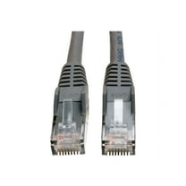 Tripp Lite 100ft Cat6 Gigabit Plenum Snagless Molded Patch Cable RJ45 M/M Gray 100' (N201-100-GY-P)
