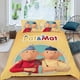 thumbnail image 2 of Pat y Mat Conjunto de sábanas temático, trío de piezas, cómodo y amigable con la piel, diseño único, regalo de decoración para el hogar para familiares, amigos y fans, 90 cm * 190 cm, 2 of 6
