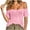 Pink, variant on VBVC Women's Off Shoulder Mesh Sheer T-Shirt,Ladies Spaghetti Strap Cold Shoulder Short Sleeve Top,Party See-Through Cover Up for Women,Light Blue,S-2XL