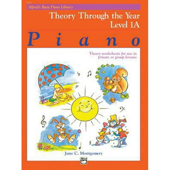 Pre-Owned Alfred's Basic Piano Library Theory Through the Year, Bk 1A: Theory Worksheets for Use in Private or Group Lessons (Alfred's Basic Piano Library, Bk 1A) (Paperback) 073900736X 9780739007365