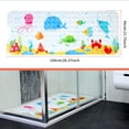 thumbnail image 6 of Bath Mat for Tub Non Slip, Machine Washable Anti Slip Cartoon Baby Bathtub Shower Mat with Drain Holes and Suction Cups for Toddler & Kids, 40 Inch x 16 Inch-Rectangular, Little Whale (Right Drain), 6 of 6