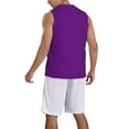 thumbnail image 2 of Sikiie Purple Basketball Jersey Reversible Men's Mesh Athletic Sports Shirts Training Practice S-4XLMedium, 2 of 6