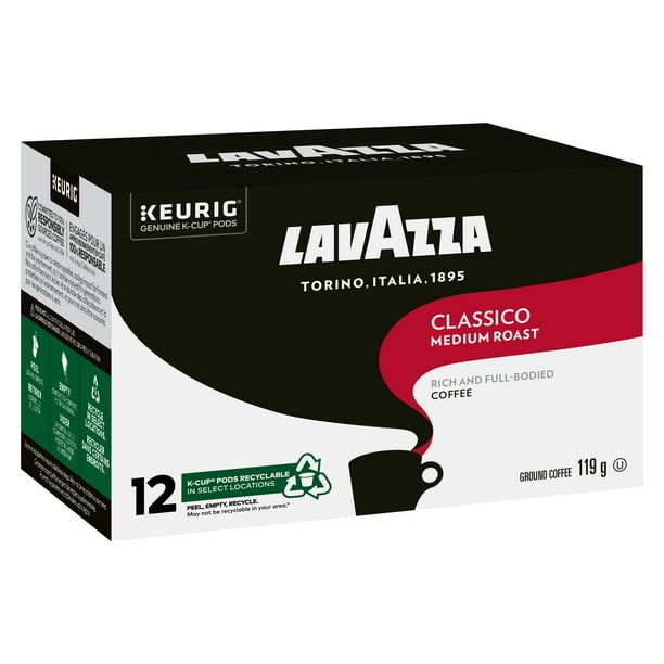 Dosettes de café velouté Classico de K-Cup par Lavazza