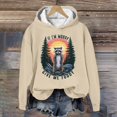 CELIEAN Sweatshirt For Women's Casual Printed Round Neck Hooded Top
