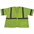 thumbnail image 3 of Petra Roc LVM3-Z-S-M Safety Vest Ansi-Isea Class 3 Lime Mesh Zipper Closure 2 Pockets, Small & Medium, 3 of 3