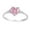 Pink, variant on Clearance under $5 Sterling Silver Women's Flawless Simulated Aquamarine Cubic Zirconia Solitaire Heart Ring (Sizes 3-12) Sz 7