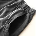 thumbnail image 7 of Ashirexll Womens Summer Pants, Casual Pants for Women, Loose Casual Solid Color Elastic Waistband Pocket Long Trousers, 7 of 7