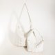 thumbnail image 5 of Conjunto de bolsos de 2 piezas para mujer, bolso de hombro acolchado informal, bolso de compras de invierno (Beige), 5 of 8