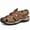 Brown, variant on Men's Grey Closed-Toe Outdoor Hiking Sandals