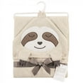 thumbnail image 2 of Hudson Baby Infant Boy Cotton Animal Face Hooded Towel, Sloth, One Size, 2 of 2
