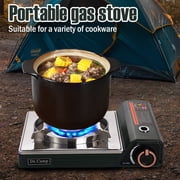 Butane Gas Camping Stove, Portable Single Burner Outdoor Cooking Stove with Easy Ignition, Compact Gas Cooktop for Camping, Hiking, Picnic