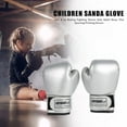 thumbnail image 5 of 2 Pcs Gants d'Entraînement de Boxe en Cuir pour Enfants (Blanc), 5 of 5