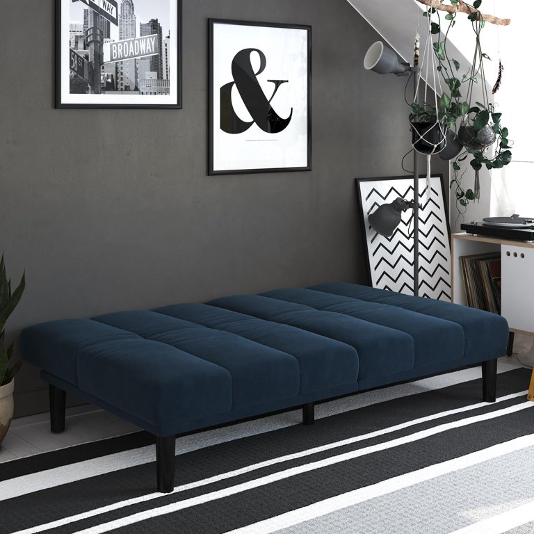 Mainstays Tyler Microfiber Storage Arm Futon Sofa Sleeper Multiple