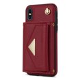 thumbnail image 3 of Allytech for Applel iPhone Xr 6.1" Wallet Case, Premium PU Leather Multiple Cards Slots Large Space Wallet Case with Crossbody Shoulder Strap for Girls Women - Red, 3 of 8