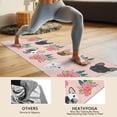 thumbnail image 4 of Pink French Bulldog Flowers Florals Hot Yoga Mat Towel Non Slip for Hot Yoga - Quick-Drying Yoga Mat Cover with 4 Corner Pockets with Travel Bag - Hot Yoga Towel Non Slip 70"x26", 4 of 6