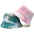 thumbnail image 2 of CoCopeaunts Tie Dye Bucket Hat Women Fishing Hat Cotton Hip-Hop Street Sun Protection Fisherman Hat Reversible Double-Side-Wear, 2 of 8