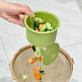 thumbnail image 6 of Hanging Food Waste Catcher for Sink, Sink Strainer Basket with Press Dumping, Faucet Mounted Sink Food Strainer, Self-Cleaning Sink Trash Catcher Sink Corner Strainer for Dish Sponge, 6 of 6