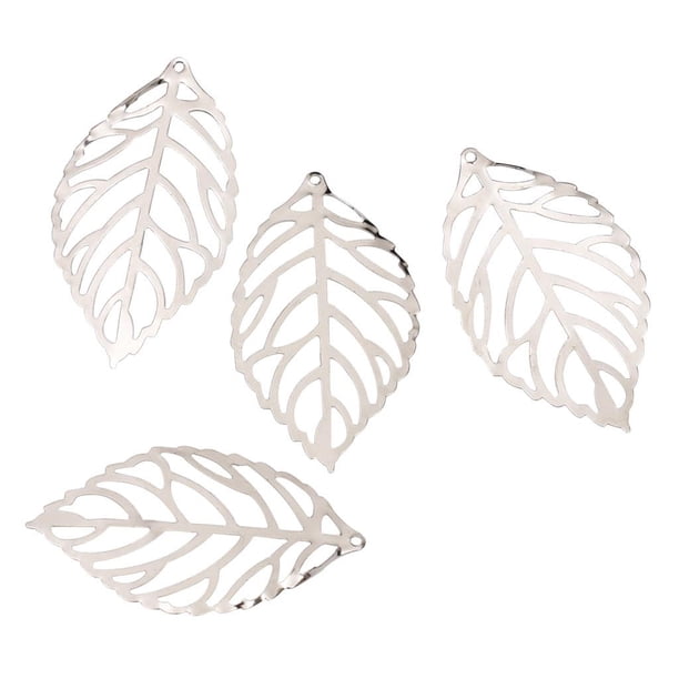 100 hojas de filigrana en rodajas de metal para hacer joyas. Elige tu color. Blanco