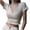 Yellow#modest workout tops for women, variant on Cute Fitted Crop Tops for Women Summer Casual Wrap V Neck Soft Short Sleeve Boho Tees Slim Stretch Lightweight Shirts with Trendy Floral Print Army Green,M