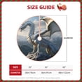thumbnail image 2 of Sikiie Mountain White Dragon Nativity Christmas Tree Skirt, Jesus Christian Winter Holiday Tree Mat Decoration(30-48IN)36", 2 of 6