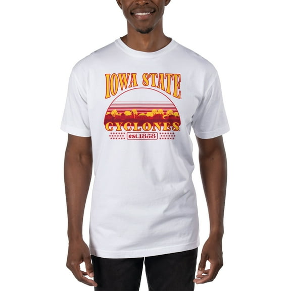 Men's Uscape Apparel White Iowa State Cyclones T-Shirt