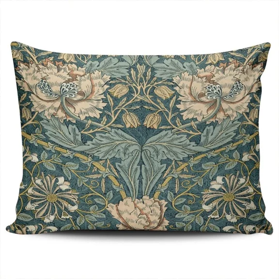 Decorative Pillow Cover 12 X 20 Inches Cotton Polyester Blend For Home Decor
