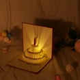 thumbnail image 6 of Clearance Greeting Card under $5,"3D Birthday Cards Warming LED Light Birthday Cake Music Happy Birthday Card Postcards Greeting Cards Happy Birthday Cards Best For Mom Wife Sister Boy Girl Fr, 6 of 8