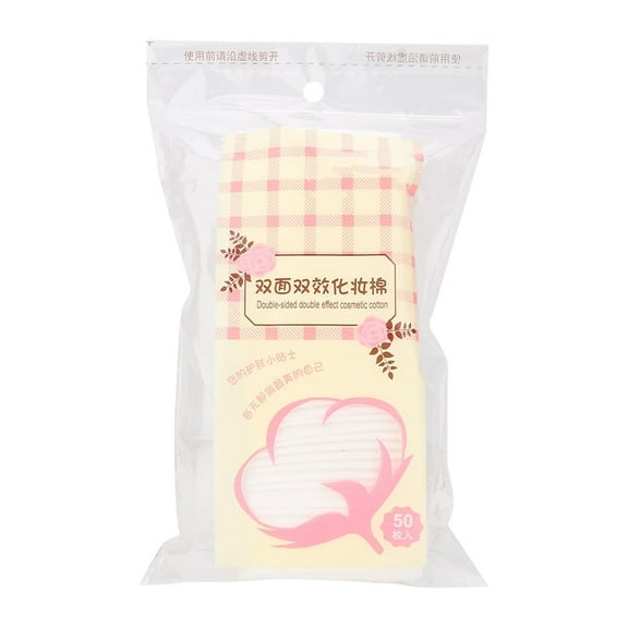 50Pcs Disposable Makeup Cotton Pads Facial Cleansing Non-woven Makeup Removal Cotton Wipes