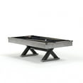 thumbnail image 6 of 84" Pool Table with Billiard Balls, Cues, Pool Cue Chalk, Cleaning Brush, X-Legs, Rustic Grey,84.1"L x 46.5"W x 32"H, 6 of 18