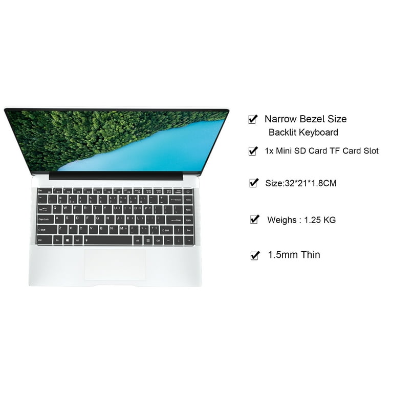  Mini Portable Laptop, Mini Personal Computer Notebook with 7  Inch Touch Screen, 12GB RAM & J4105 CPU, 2.4G/5G Dual Band WiFi, Full  Size Keyboard