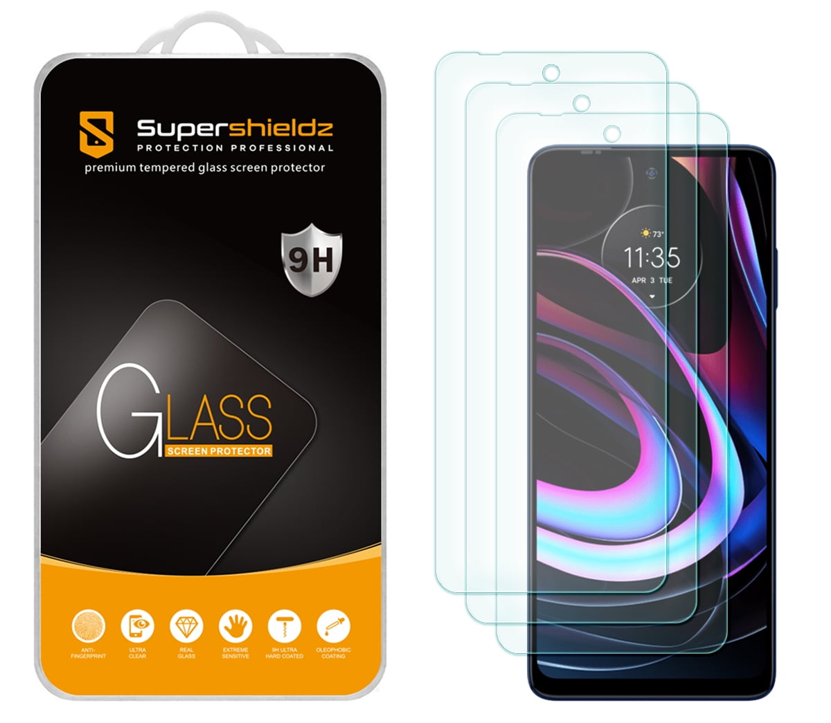 [3Pack] Supershieldz for Motorola Edge 2021 / Motorola Edge 5G UW