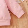 thumbnail image 6 of Mercatoo Baby Girl Fall Clothes Flying Sleeve Top Bow Pants Set Toddler 6 12 18 24 Months 2T 3T 4T Knit Ribbed Outfit, 6 of 9