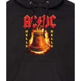 thumbnail image 3 of AC/DC - Hells Bells Flames - Men's Fleece Pullover Hoodie, 3 of 5