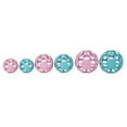 thumbnail image 3 of JW HOL-ee Roller™ Tug and Fetch Treat Dispenser Puzzle Ball Dog Toy, Natural Rubber, Small 3" for Small Dogs up to 20 lb, Blue, Pack of 1, 3 of 7