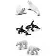 thumbnail image 4 of 10x Statues Miniatures Modèle Réaliste Arctic Animal Décoration de Bureau à Domicile, 4 of 9