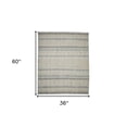 thumbnail image 5 of 8' Brown Geometric Flatweave Handmade Distressed Runner Rug With Fringe, 5 of 9