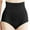 Black, variant on BLTIBY High Waisted Panties for Women Solid Color Postpartum Waist Shaping Tummy Control Hip Lifting Lace Briefs Fashion Comfortable Beige XL