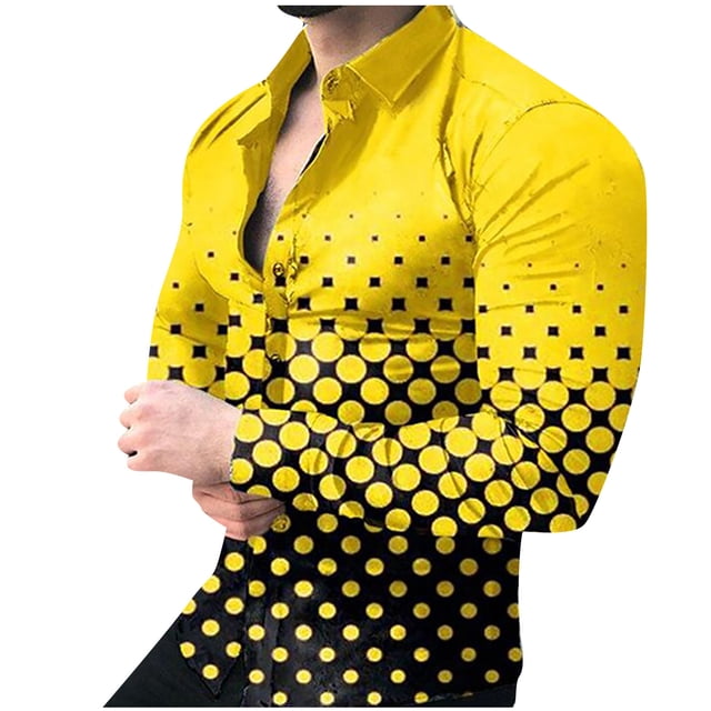 Blusa de Manga Larga Con Estampado Informal Para Hombre A La Moda de Primavera Y Otoño Odeerbi ODB-6