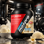 Max Muscle Sports Nutrition MaxPro Elite Whey Protein Powder, 30g Protein, Vanilla Ice Cream, 4 lb