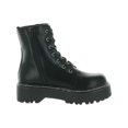 thumbnail image 3 of Wild Pair  Womens Arriele Faux Leather Zipper Combat & Lace-up Boots, 3 of 3
