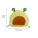 thumbnail image 4 of Injueey Nido de invierno para mascotas, cama de dibujos animados para mantener caliente a las mascotas, suave, cómoda, de algodón, lavable, Juegos de accesorios de baño verde tipo 1, 4 of 5