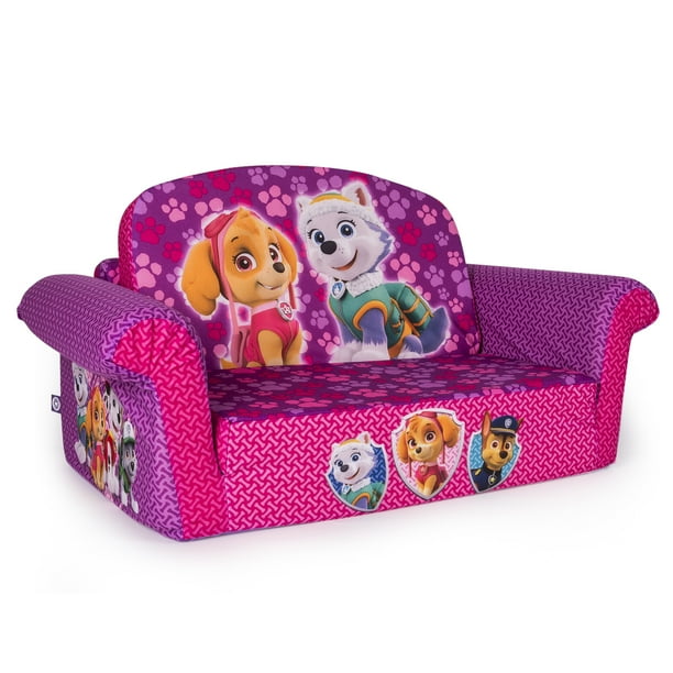Marshmallow Furniture Comfy 2 in 1 Flip Open Couch Bed Kid Furniture Paw Patrol Walmart