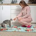thumbnail image 3 of Pioneer Flower Floral Print Pattern Kitchen Rugs Sets Of 2,Anti Fatigue Kitchen Mat Rugs Non Slip Washable,Decorative Kitchen Floor Mats for Kitchen,Sink,Laundry,17"x30"+17"x47", 3 of 7