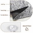 thumbnail image 6 of Runner Rug 2 x 6 Ft, Grey Wildflowers Washable Non-Slip Floor Mat for Kitchen Hallway/Entryway, Modern Spring Floral Butterfly Plant Long Kitchen Runner Area Rugs for Living Room, Low-Profile, 6 of 7