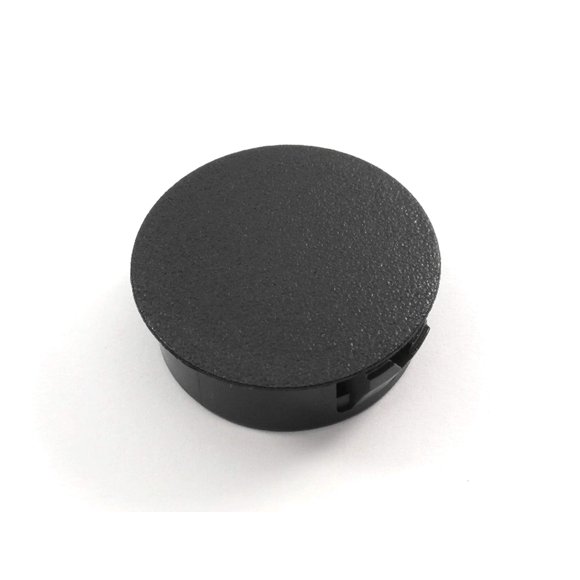 Black Nylon Hole Plugs Fits 1 1/8" Diameter Hole - Slightly Domed Surface - Durable Nylon Plug Snaps Into Hole with Locking Tabs That Hold in Place (6)