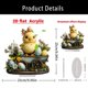 thumbnail image 3 of Decoración de Pascua, Adornos de Pascua, Regalos de Pascua Pollo de Pascua 2D Decoración acrílica plana Péndulo acrílico, 3 of 6