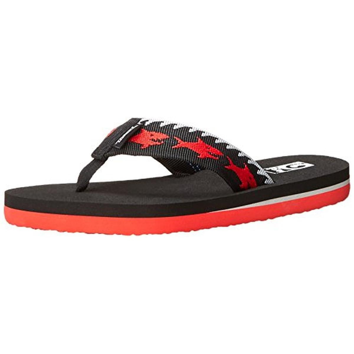 Size 9 New Toddler Boys Black /& Red Teva Mush II Flip Flops